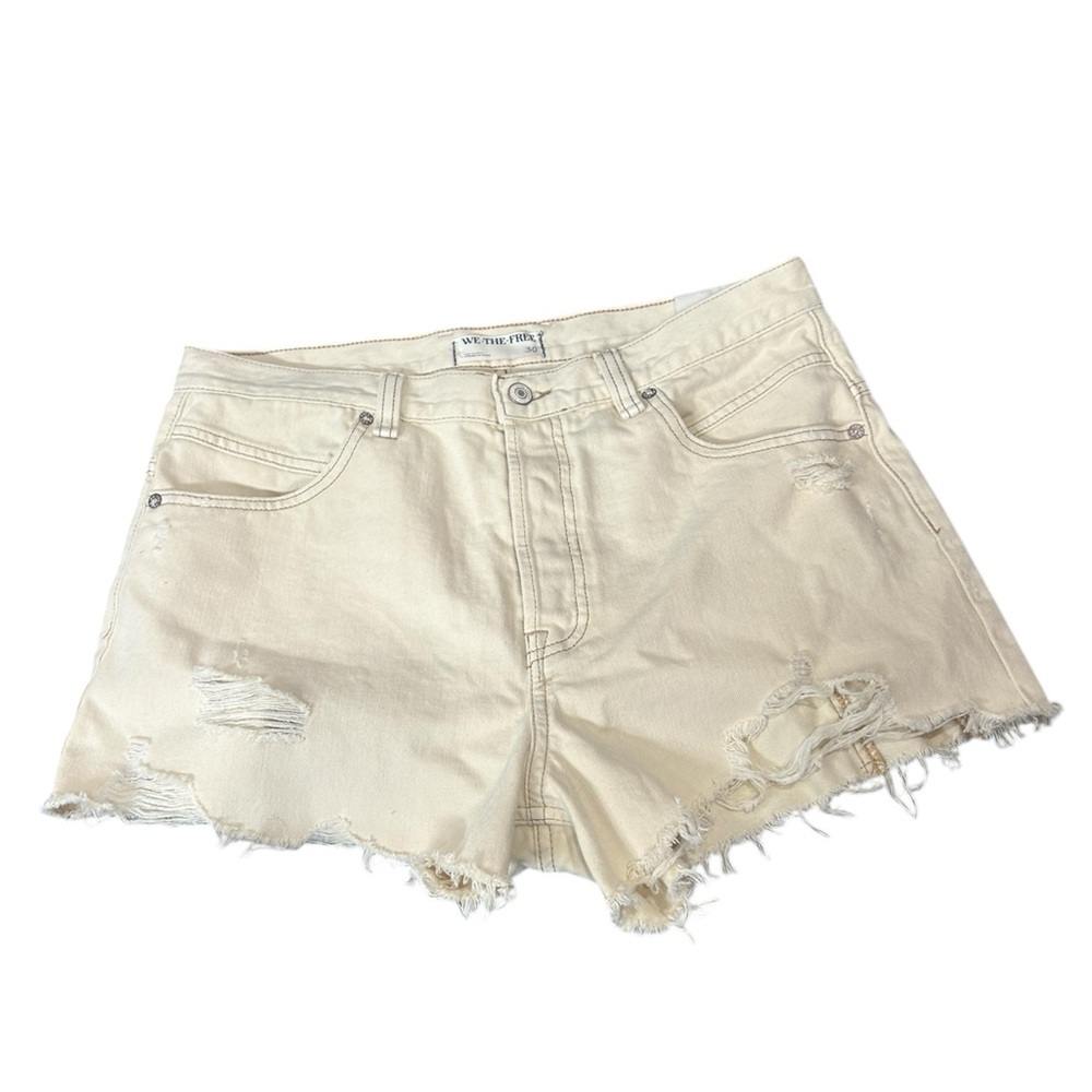 free people we the free NOW OR NEVER DENIM SHORTS - Picture 8 of 8